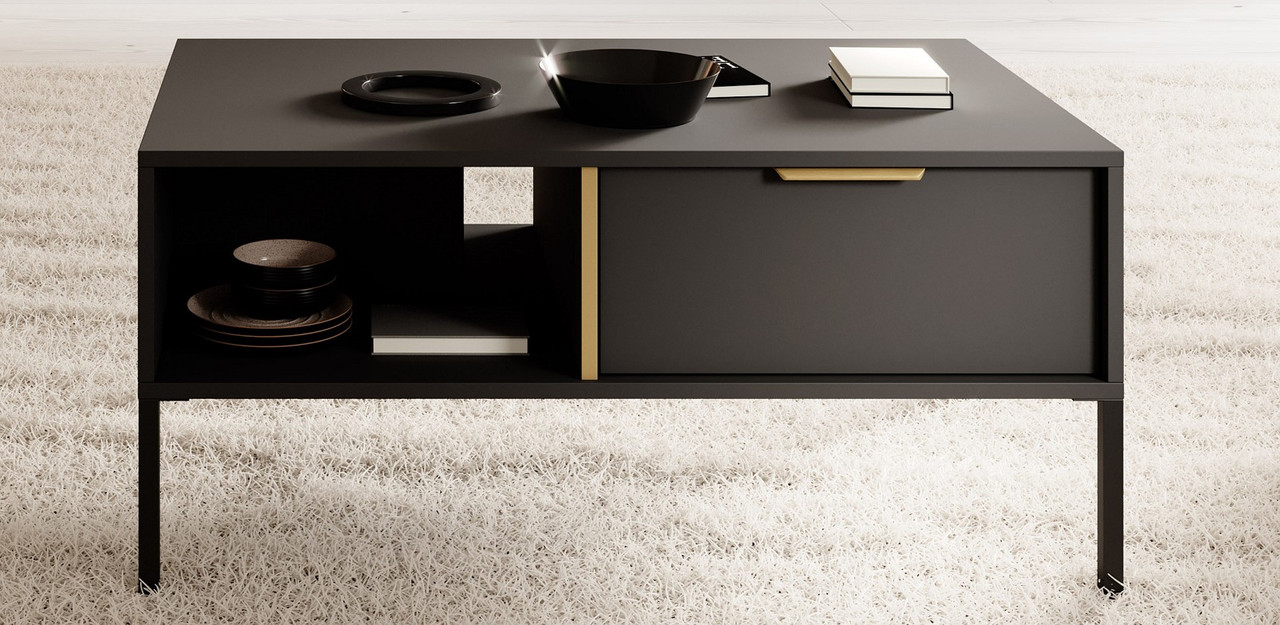 Стіл журнальний Perfect Home Ларс / Lars 97 Антрацит (PFH-091022)