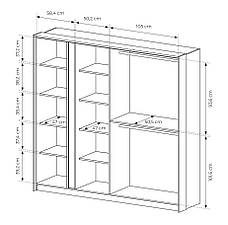 Шафа для одягу Perfect Home Даст / Dast 4-дверна з дзеркалом 4D/220 Беж (PFH-091011), фото 3