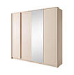 Шафа для одягу Perfect Home Даст / Dast 4-дверна з дзеркалом 4D/220 Беж (PFH-091011), фото 6