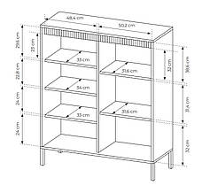 Комод високий Perfect Home Сенсо / Senso 3-дверний 3D Чорний (PFH-091134), фото 3
