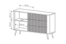 Комод Perfect Home Ланте / Lante 1-дверний з 3 шухлядами і золотими ніжками 1D3S/138 Беж (PFH-091116), фото 4