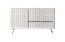 Комод Perfect Home Ланте / Lante 1-дверний з 3 шухлядами і золотими ніжками 1D3S/138 Беж (PFH-091116), фото 5