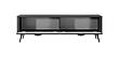 Тумба під телевізор Perfect Home Ланте / Lante 2-дверна з чорними ніжками 2D/163 Чорний (PFH-091119), фото 6