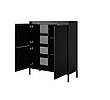 Комод високий Perfect Home Сенсо / Senso 3-дверний 3D Чорний (PFH-091134), фото 6