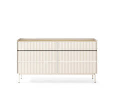 Комод Perfect Home Левел / Level з 6 шухлядами 6S/153 Беж/дуб сканді (PFH-091156), фото 3