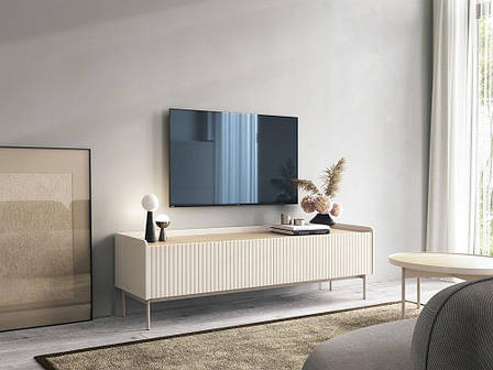 Тумба під телевізор Perfect Home Левел / Level 2-дверна 2D/181 Беж/дуб сканді (PFH-091159), фото 1