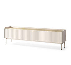 Тумба під телевізор Perfect Home Левел / Level 2-дверна 2D/181 Беж/дуб сканді (PFH-091159), фото 3