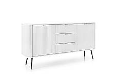 Комод Perfect Home Зова / Zova 2-дверний з 3 шухлядами і чорними ніжками KSZ168 Білий (PFH-091279), фото 4