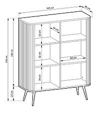 Комод Perfect Home Зова / Zova 2-дверний з золотими ніжками K103 Кашемір (PFH-091284), фото 3