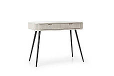 Стіл туалетний Perfect Home Зова / Zova з 2 шухлядами та чорними ніжками T103 Кашемір (PFH-091300), фото 4