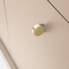 Тумба під телевізор Perfect Home Моно / Mono 2-дверна з 1 шухлядою та золотими ніжками MRTV154 Беж пісочний (PFH-091201), фото 5