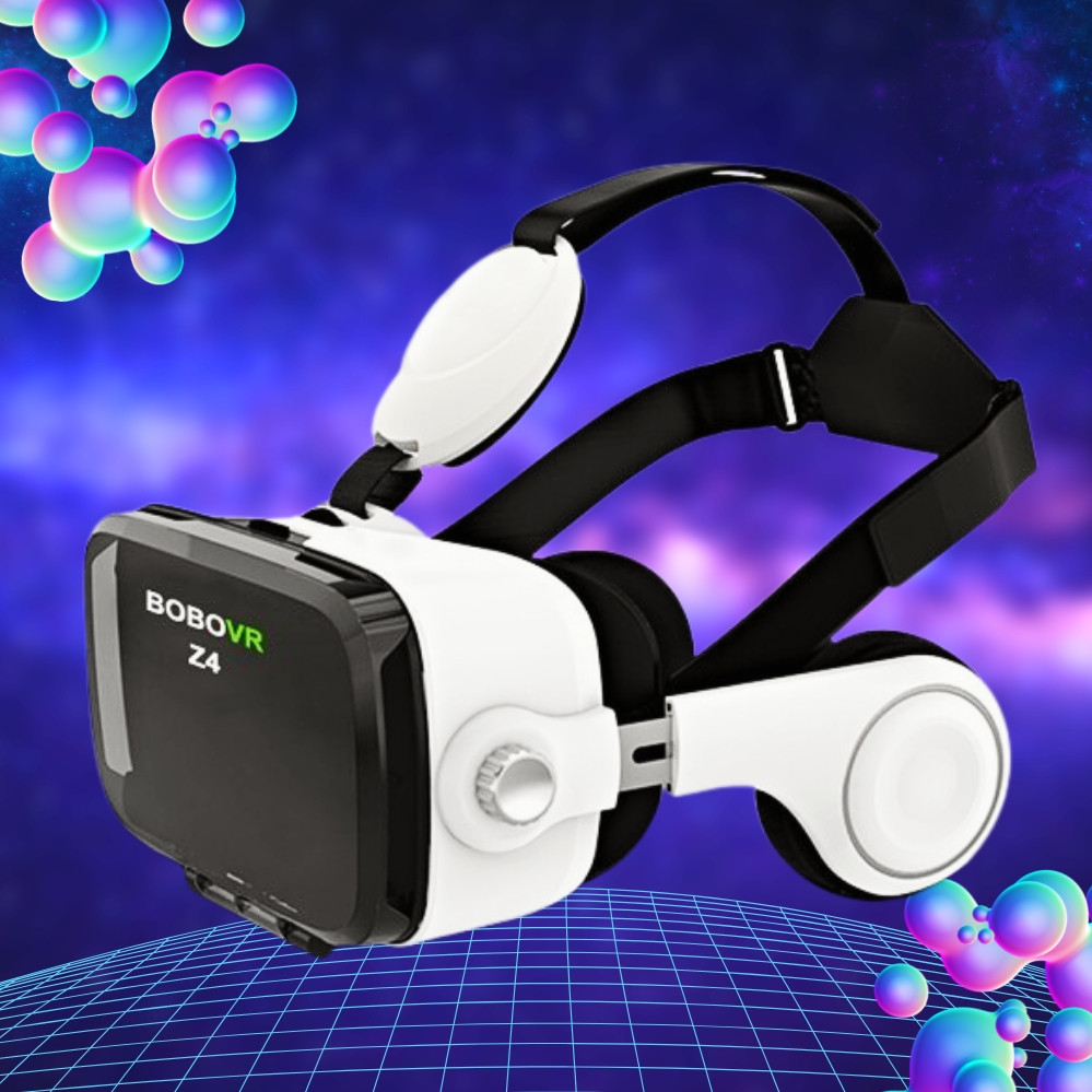 Окуляри віртуальної реальності для телефону BOBOVR Z4 Розумний 3D шолом гарнітура для перегляду з навушниками, фото 1