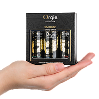 Міні-набір чуттєвих рослинних масажних олійок з афродизіаками Orgie Tantric Sensual Massage Oil Set, 3*30 мл (термін по 02.2026)