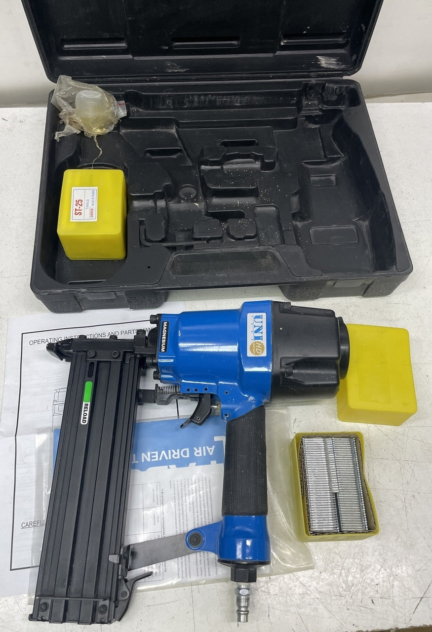 Пневматичний цвяховий пістолет Unitool (18-64 мм) нейлер, фото 1