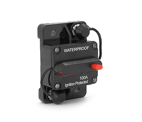 Автоматичний вимикач 100A DC-захист АКБ 12–48V постійного струму Waterproof 100A IP67 водонепронекний корпус, фото 3