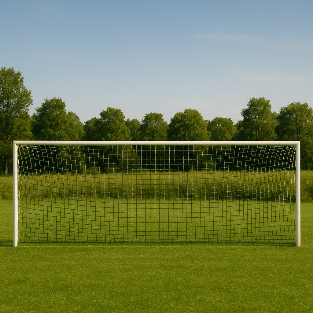 Сітка для футболу БЕЗВУЗЛОВА «ЄВРО 2,1», чорна (комплект з 2 шт.)