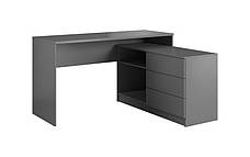 Стіл офісний письмовий Perfect Home Тео / Teo 3S/138 з 3 шухлядами Графіт (PFH-091166), фото 5
