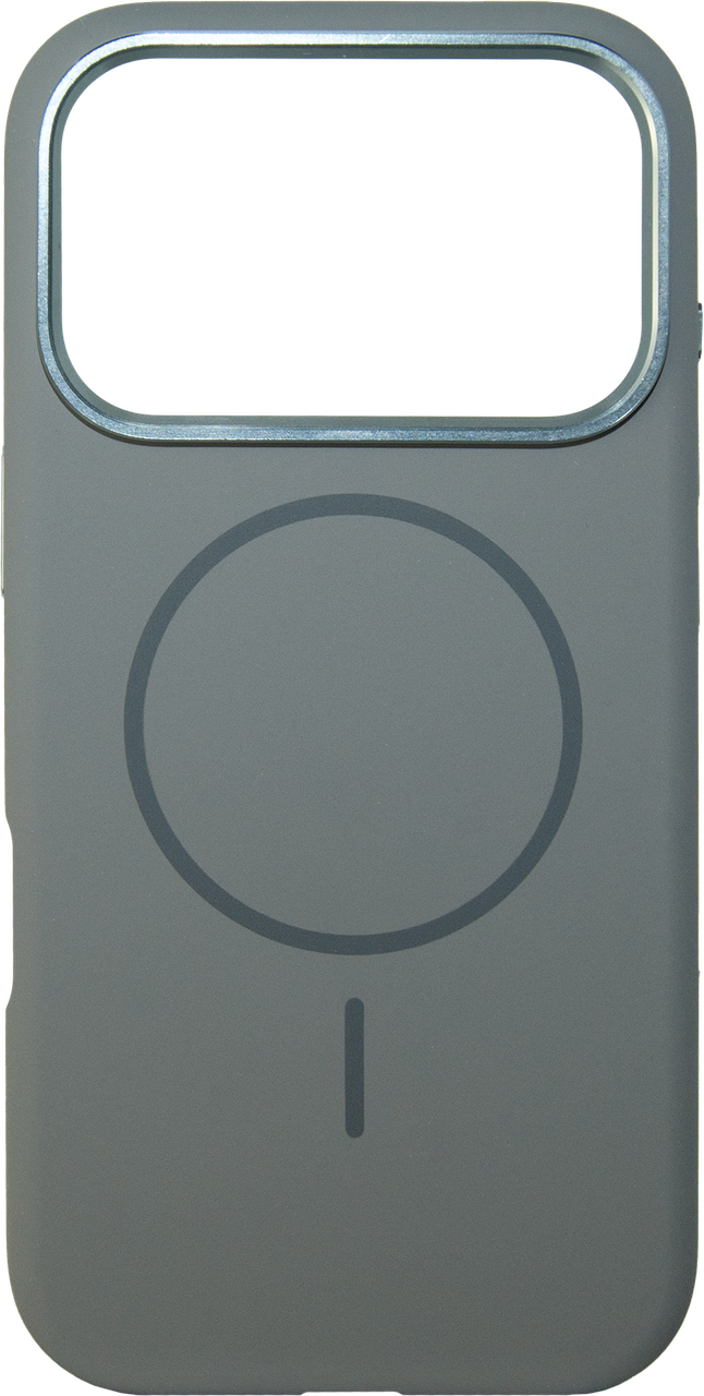 Накладка iPhone 17 Pro Liquid Silicone Case Metal Camera