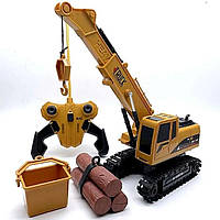 Дитячий кран на радіокеруванні, гусеничний, акумуляторний, 25 см