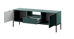 Тумба під телевізор Perfect Home Нова / Nova 2-дверна з 1 шухлядою і чорними ніжками RTV154 Лабрадор (PFH-091499), фото 2