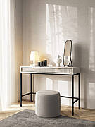 Стіл туалетний Perfect Home Нова / Nova з 2 шухлядами та чорними ніжками T104 Кашемір (PFH-091270)