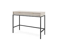 Стіл туалетний Perfect Home Нова / Nova з 2 шухлядами та чорними ніжками T104 Кашемір (PFH-091270), фото 5