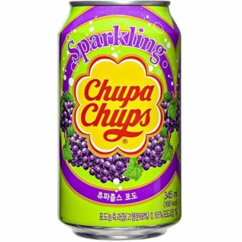 Напій газований Chupa Chups Grape виноград 345 ml, фото 1