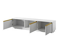 Тумба під ТВ Perfect Home Роял / Royal RTV180 3-дверна Білий (PFH-091294), фото 2