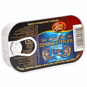 Печінка тріски Best Time Elite - 121 g