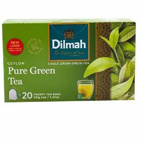Чай Dilmah Pure Green (Зелений), 20 tea bags - 30 g