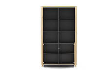 Стелаж Perfect Home Торро / Torro 2D/113 2-дверний Дуб кремона/чорний (PFH-091413), фото 2