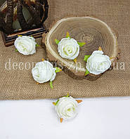 Головка троянди 5 см "Бона" маленька. Айворі