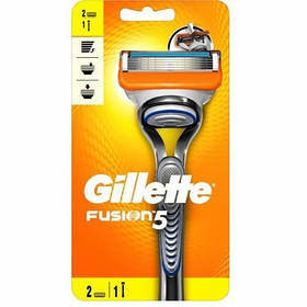 Станок для гоління Gillette Fusion 5 лез (1 станок + 2 шт.)