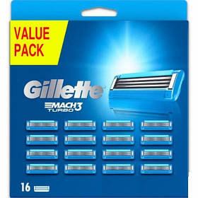 Касети для гоління Gillette Mach 3 Turbo 3 леза 16 шт