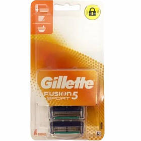 Gillette Змінні касети для гоління Fusion 5 Sport 5 лез (4 шт.)