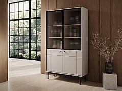 Вітрина Perfect Home Джапанді / Japandi WT104 2-дверна Кашемір (PFH-091472)