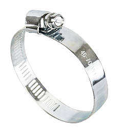 Хомут черв'ячний оцинкований 12.7 мм D46-70мм 10шт GRAD (2511455)