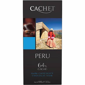 Шоколад чорний Cachet Peru (64% cacao) 21404 - 100 g