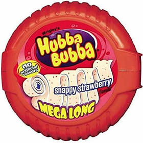 Hubba Bubba Жувальні Гумки Mega Long Strawberry (Полуниця) 12*15 - 56 g