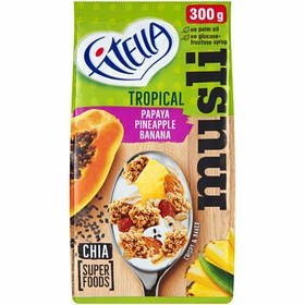 Мюслі Fitella Tropical (Pineapple, Papaya, Banana) - 300 g