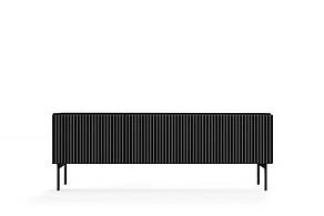 Тумба під телевізор Perfect Home Муті / Muti 3D/147 3-дверна Чорний (PFH-091406), фото 3