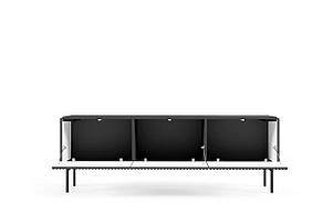 Тумба під телевізор Perfect Home Муті / Muti 3D/147 3-дверна Чорний (PFH-091406), фото 4