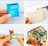 🔥Румбокс 3D CuteBee DIY DollHouse Теплиця | Інтер'єрний конструктор для збирання мініатюрного будиночка, фото 6