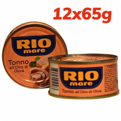Тунець Rio Mare Al Olio di Oliva (в оливковій олії) 12*8 (BOX) - 65 g, фото 1