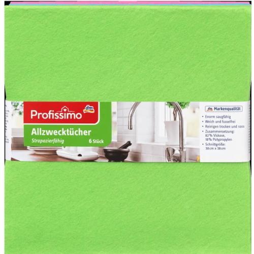 Серветки універсальні Profissimo Allzwecktücher (6 шт) - 100 g, фото 1
