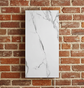 Вертикальна керамічна панель опалення з програматором Flyme 250TW білий камінь