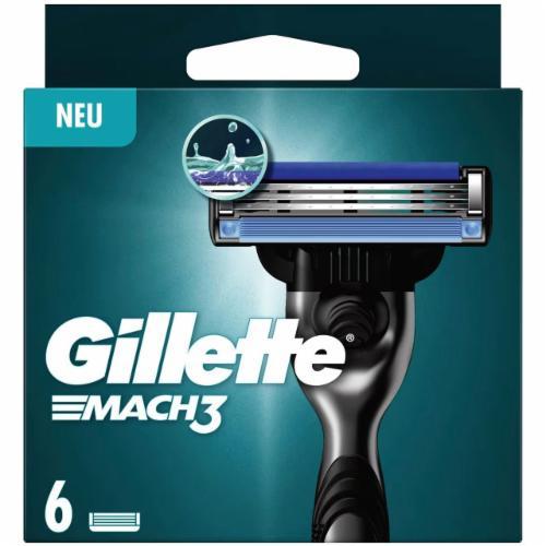 Змінні касети для гоління Gillette Mach 3 леза (6 шт.), фото 1