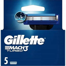 Змінні касети для гоління Gillette Mach 3 Turbo 5 шт