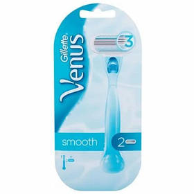 Станок для гоління Gillette Venus Smooth 3 леза 1 станок + 2 шт