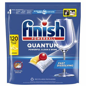 Капсули для посудомийної машини Finish Quantum, Lemon, 120-Caps - 1248 g